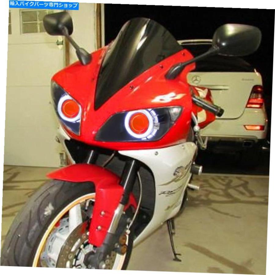 ヘッドライト ヤマハYZF R1 2002-2003赤の悪魔の目のためのKT LEDの