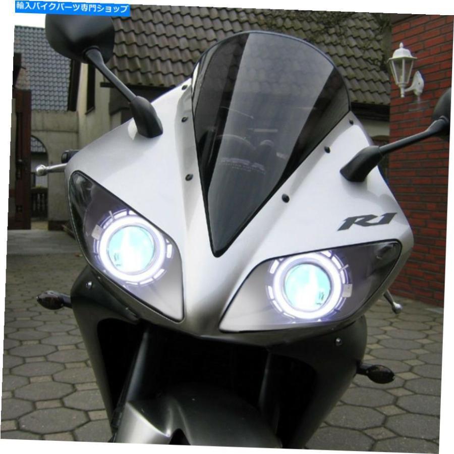 ヘッドライト ヤマハYZF R1 2002-2003赤の悪魔の目のためのKT LEDの