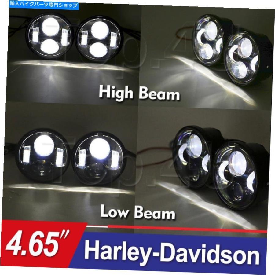ヘッドライト ハーレーダビッドソンファットボブLEDヘッドライトレンズ2008~2017モデル HARLEY DAVIDSON FAT BOB LED HEADLIGHTS LENS 2008 to 2017 Mの画像