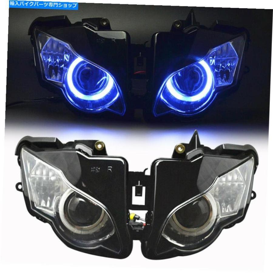 ヘッドライト 完全に組み立てられたプロジェクターのヘッドライトランプの青い天使の目のHID for Honda CBR1000RR Fully Assembled Projector Headlig