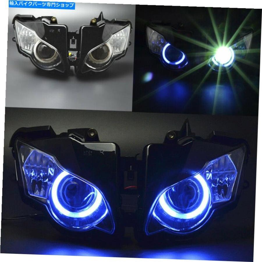 ヘッドライト 完全に組み立てられたプロジェクターのヘッドライトランプの青い天使の目のHID for Honda CBR1000RR Fully Assembled Projector Headligの画像