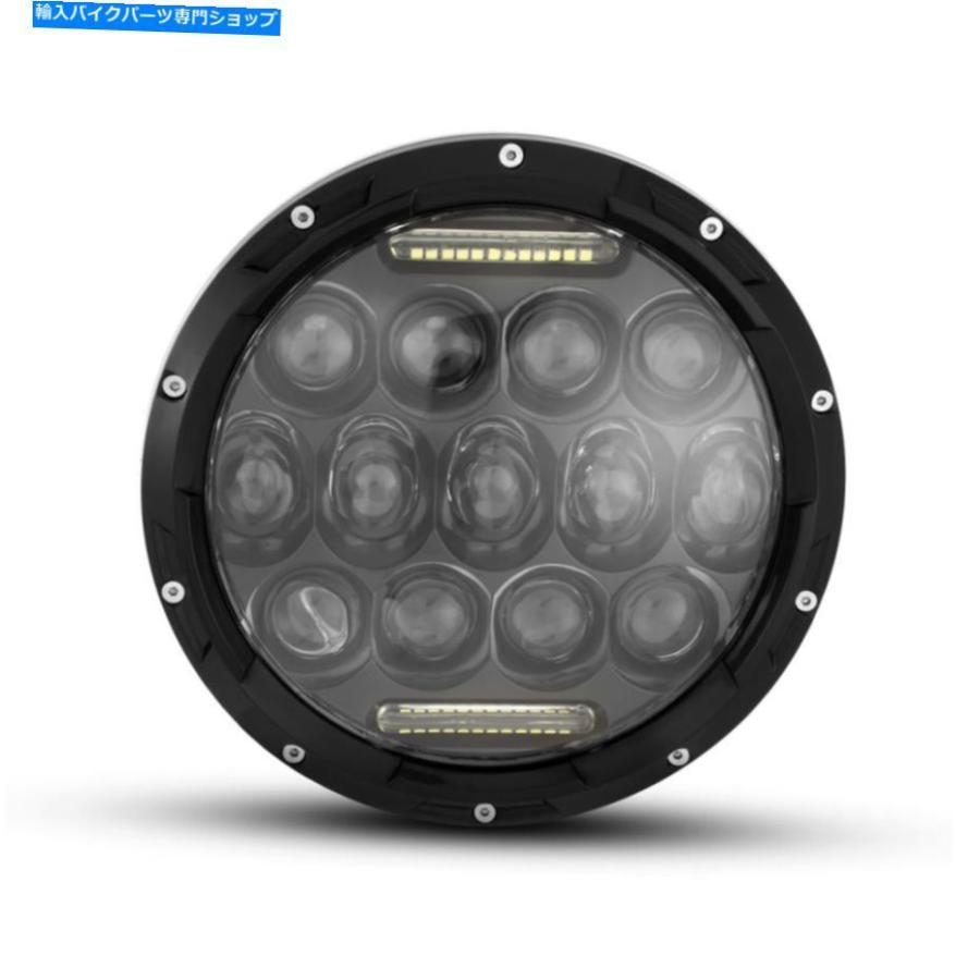 ヘッドライト ハーレーバッガーモデル75WブラックマルチプロジェクターLEDのためのDRL付きヘッドライトインサート Headlight Insert with DRL for Har