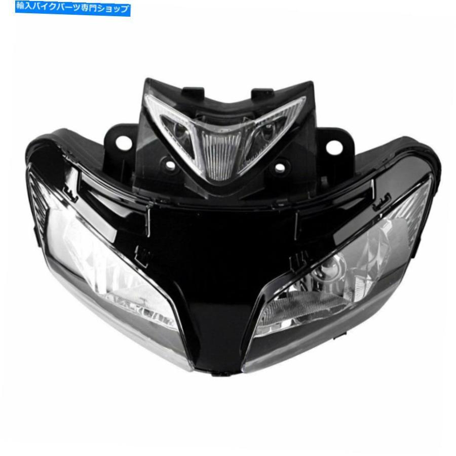 ヘッドライト モーターバイクフロントヘッドライトクリアヘッドランプアセンブリ2013-2015 Motorbike Front Headlight clear Head Lamp Assembly For