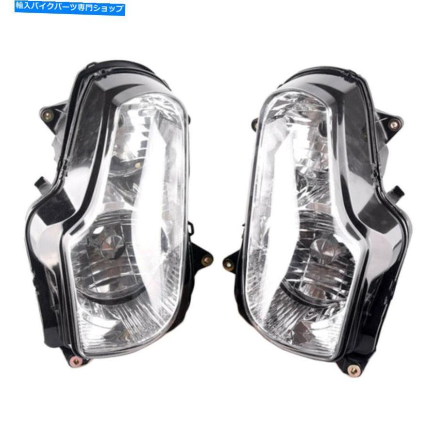 ヘッドライト ホンダGL1800ゴールドウィング2001-2008用レースヘッドライトフロントヘッドランプアセンブリ Racing Headlight Front Head Lamp Assemb
