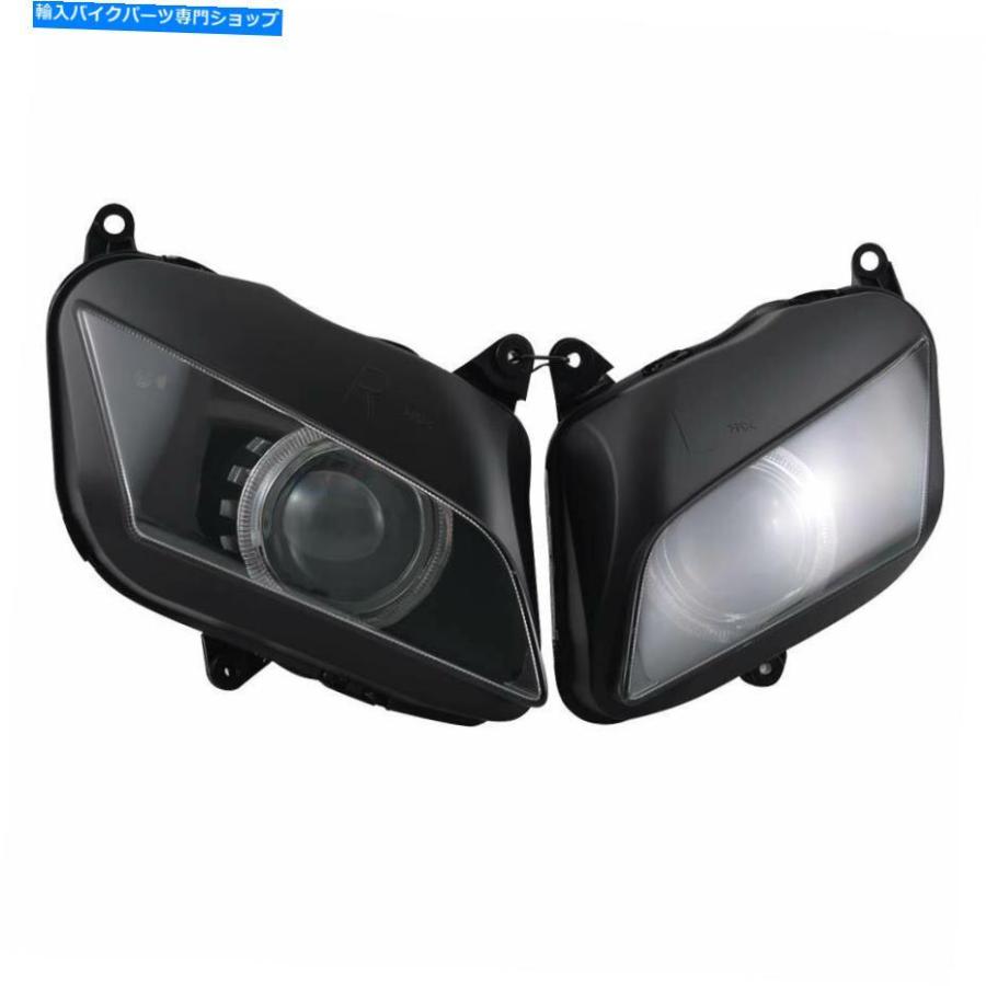 ヘッドライト 鮮やかな黄色の天使の目HIDプロジェクターのヘッドライトのためのHonda CBR600RR F5 07-12 Bright Yellow Angel Eyes HID Projector Hea