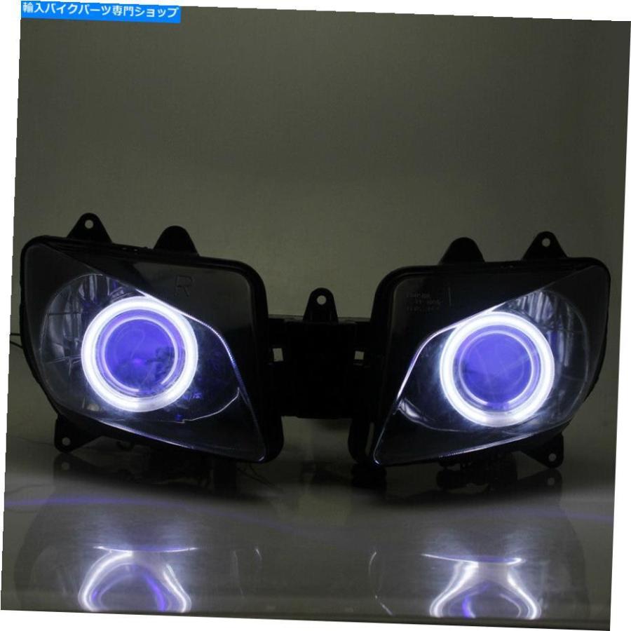 ヘッドライト ヤマハYZF R1 2000 2000のためのブルーエンジェルアイプロジェクターHIDフルアセンブリヘッドライト Blue Angel Eye Projector HID Full