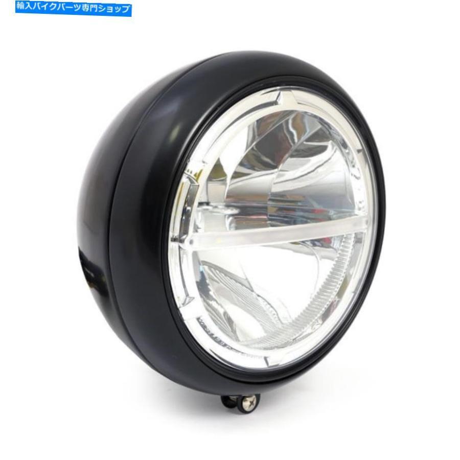 ヘッドライト Headlight LED FL 7 "BLACK、HARLEY - E認定のDavidson Headlight LED Fl 7 " Black， for Harley - Davidson With E-Certified