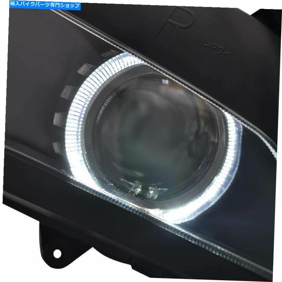 ヘッドライト ホワイトエンジェルアイヘッドライトHIDプロジェクターアセンブリのためのホンダCBR600RR 07-12 09 11 White Angel Eye Headlight HID Pの画像