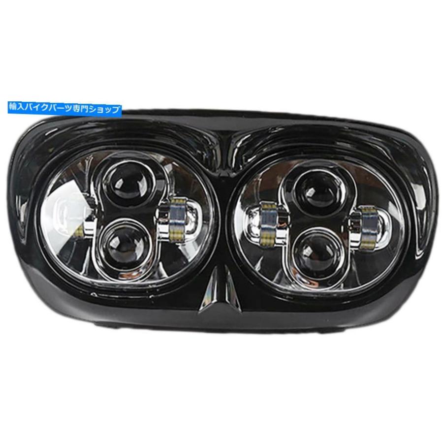 ヘッドライト Pathfinder Road Glide LEDヘッドライトブラックHRGLADAB PATHFINDER ROAD GLIDE LED HEADLIGHT BLACK HRGLEDABの画像