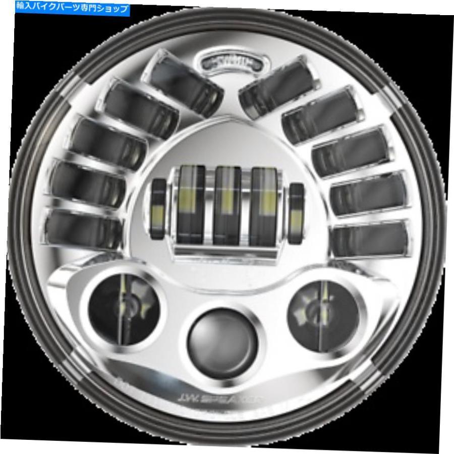 ヘッドライト カスタムダイナミクスクローム7 "アダプタPB7A14C付きアダプティブヘッドライト Custom Dynamics Chrome 7" Adaptive Headlight with Ad