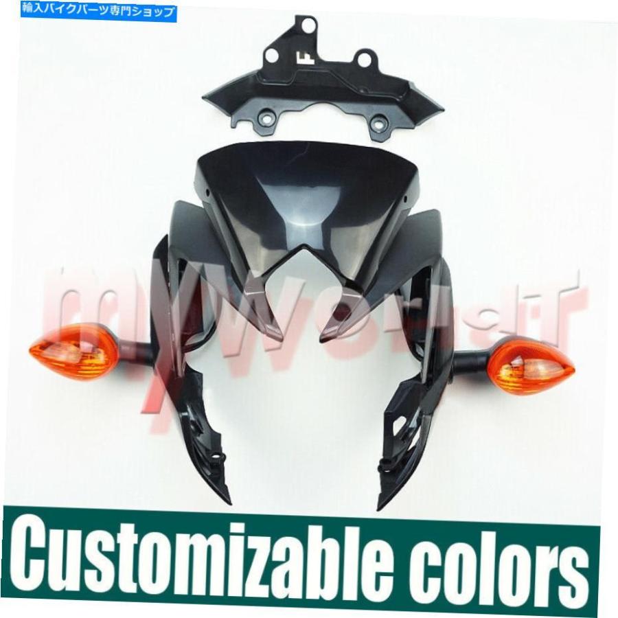 前照灯 FZ8フロントヘッドライトサイドフェアリングフロントガラススピードメーターブラケットターンライト For FZ8 Front Headlight Side Fair ライト、レンズ-その他ライト