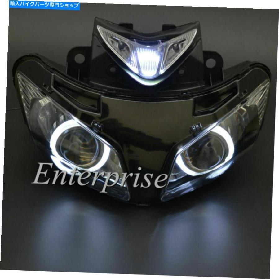 ヘッドライト ヘッドライトアセンブリプロジェクターホワイトエンジェルアイ+ HONDA CBR500R 500 R 500 R 13-15 Headlight Assembly Projector Whiteの画像