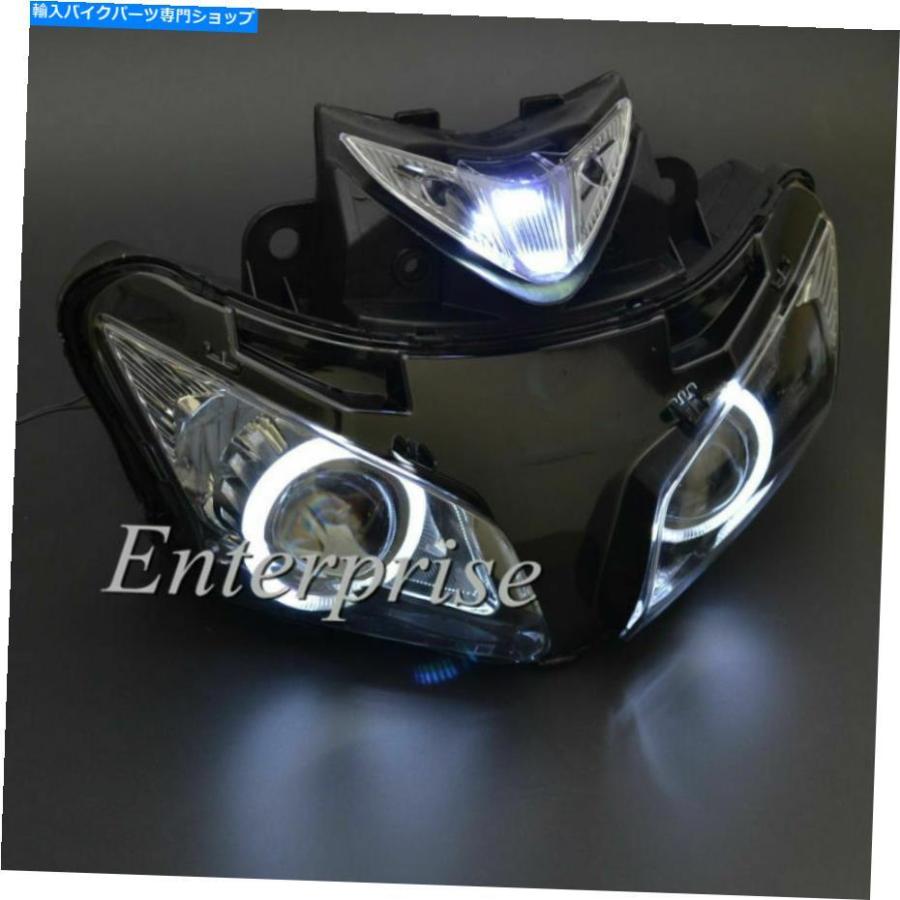 ヘッドライト ヘッドライトアセンブリプロジェクターホワイトエンジェルアイ+ HONDA CBR500R 500 R 500 R 13-15 Headlight Assembly Projector Whiteの画像