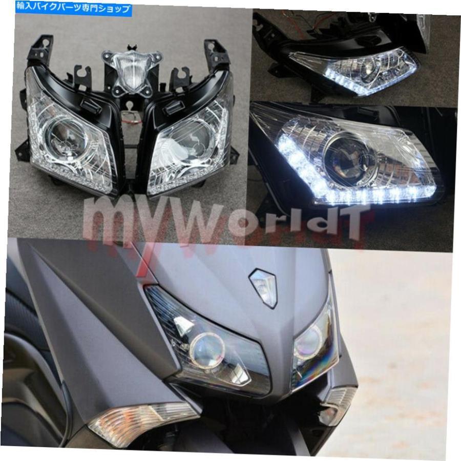 ヘッドライト LEDヘッドライトアセンブリヘッドランプフィットヤマハTMAX530 T-MAX530 2012-2014 LED Headlight Assembly Headlamp Fit for Yamaha TM