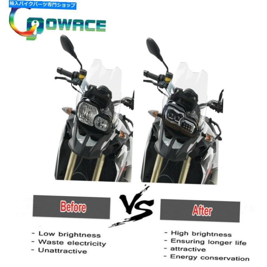 ヘッドライト CPOWACE LEDヘッドライトアセンブリとAngel Eye（DRL）FOT BMW F800GS ADV＆F800R CPOWACE LED Headlight Assembly With Angel Eye(DRL)の画像