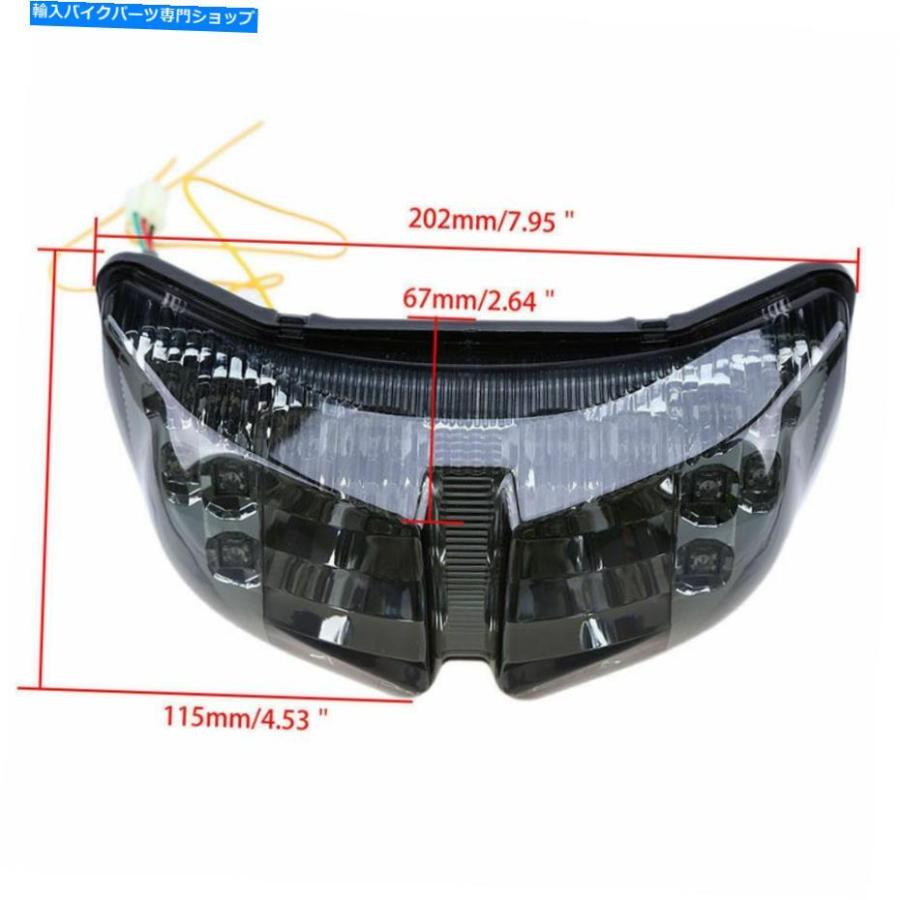 テールライト ヤマハFZ1 FZ8 2006-2012煙のためのLEDテールライト統合ブレーキターン信号 LED Tail Light Integrated Brake Turn Signals for Yamaha_2