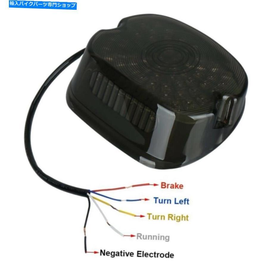 テールライト ハーレーツアーロードキンググライドダイナFXRのためのLEDターン信号ブレーキライトテールライト LED Turn Signal Brake Light Tail Lig_2