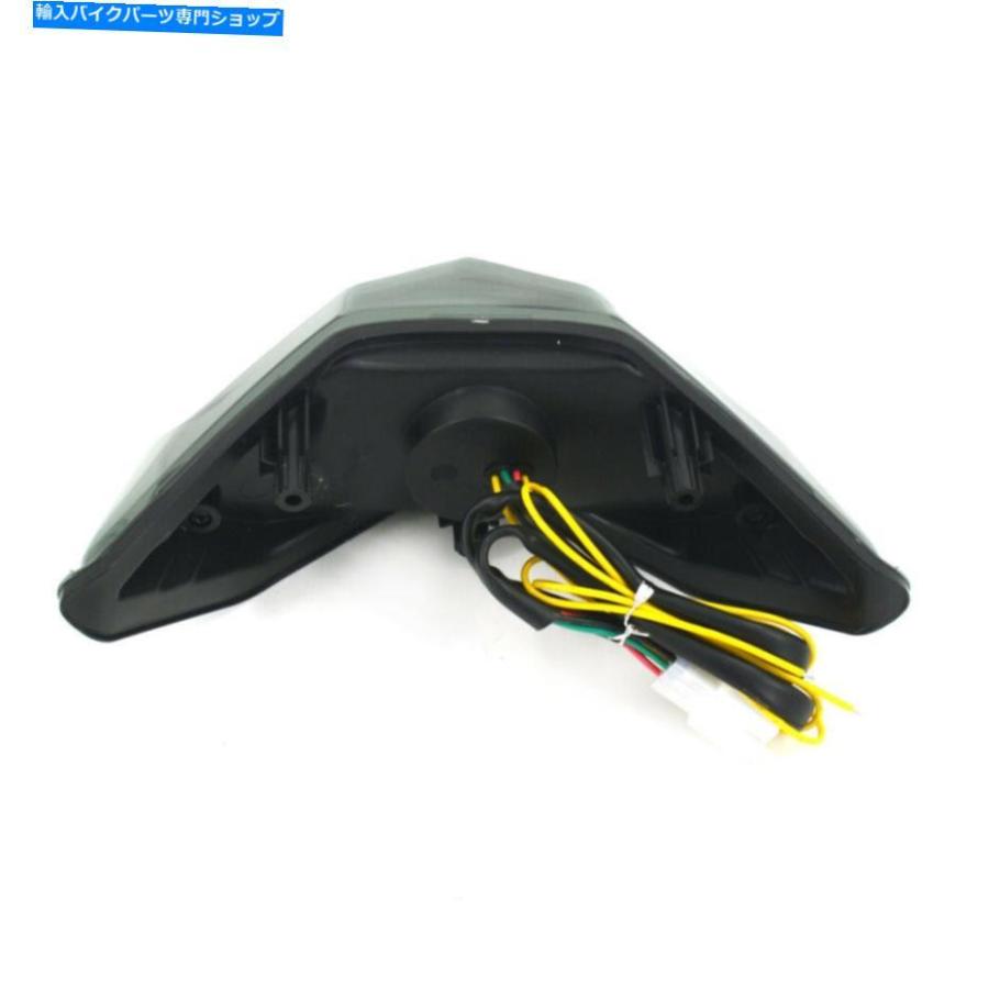 テールライト Ninja 300r 2013-2017のための黒リアテールライトブレーキターン信号 Black Rear Tail Light Brake Turn Signal For Ninja 300R 2013-20_1