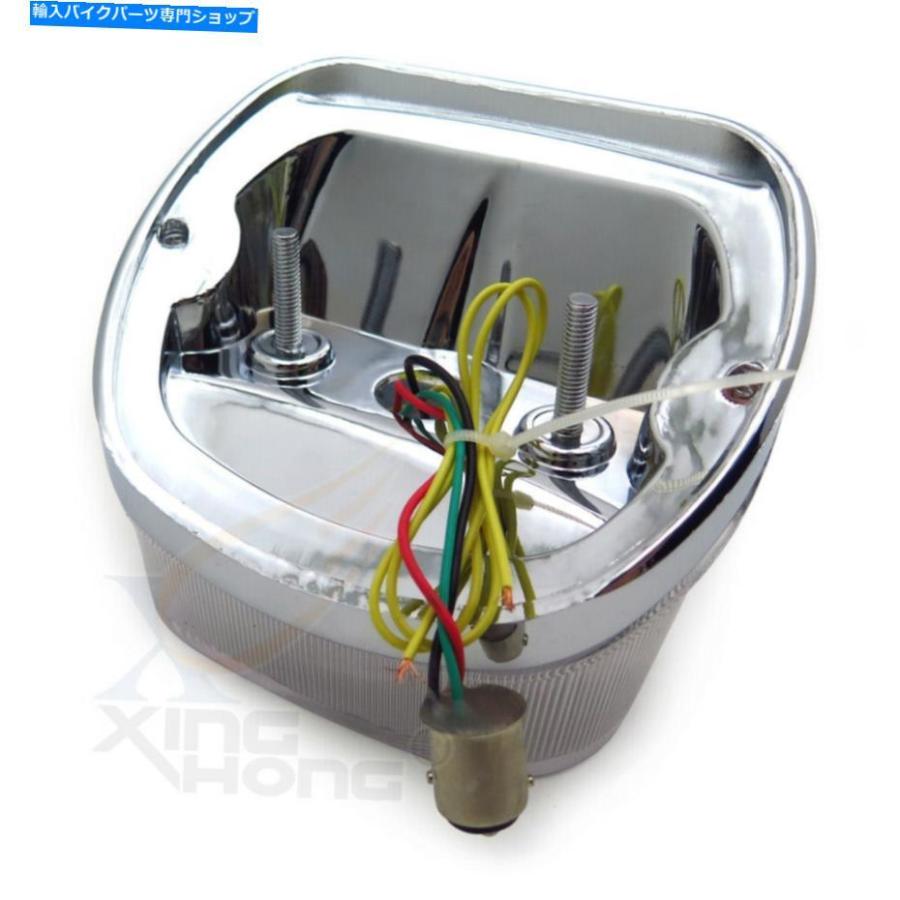 テールライト ハーレースポーツスターソフトボーイのためのブレーキテールライセンスライトターンシグナルランプ Brake Tail License Light Turn Sign_2