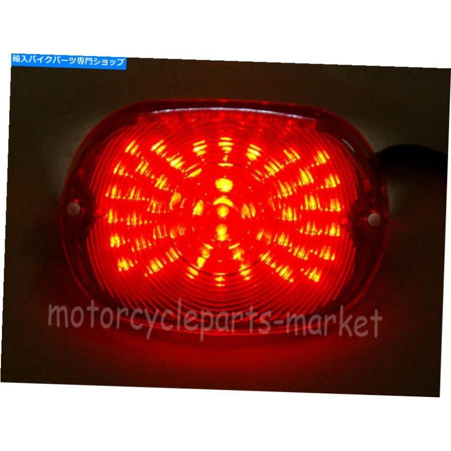 テールライト ハーレーソフトロードキングエレクトラダイナスポーツスターのための煙LEDテールライトブレーキ Smoke LED Tail Light Brake For Harley
