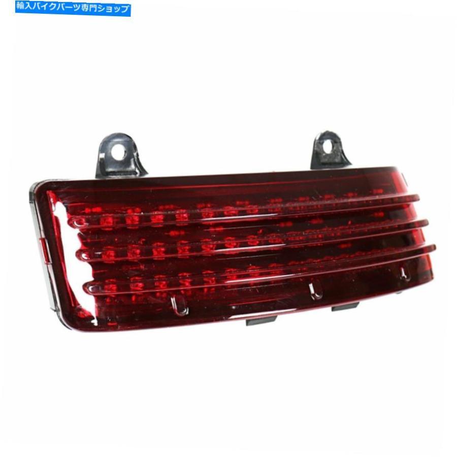 テールライト ハーレーロードグライド15-18のための赤いトリバーLEDリアテールブレーキフェンダーチップライト Red Tri-Bar LED Rear Tail Brake Fend