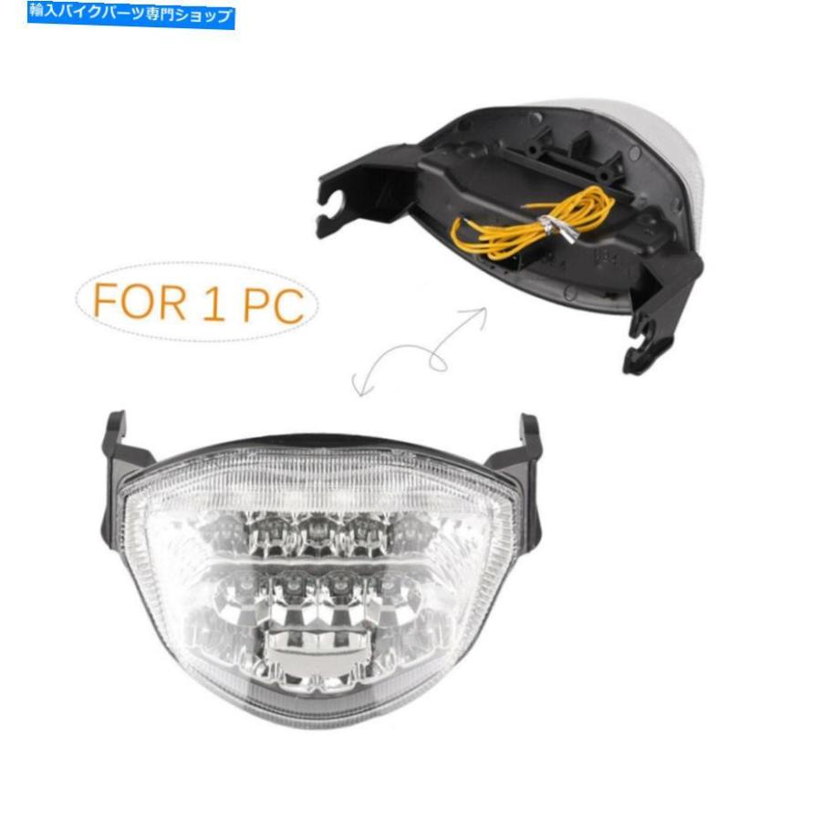 テールライト LEDテールブレーキライトターン信号ランプ透明レンズフィットスズキGSXR 1000 2005 2006 LED Tail Brake Light Turn Signal Lamp Clear