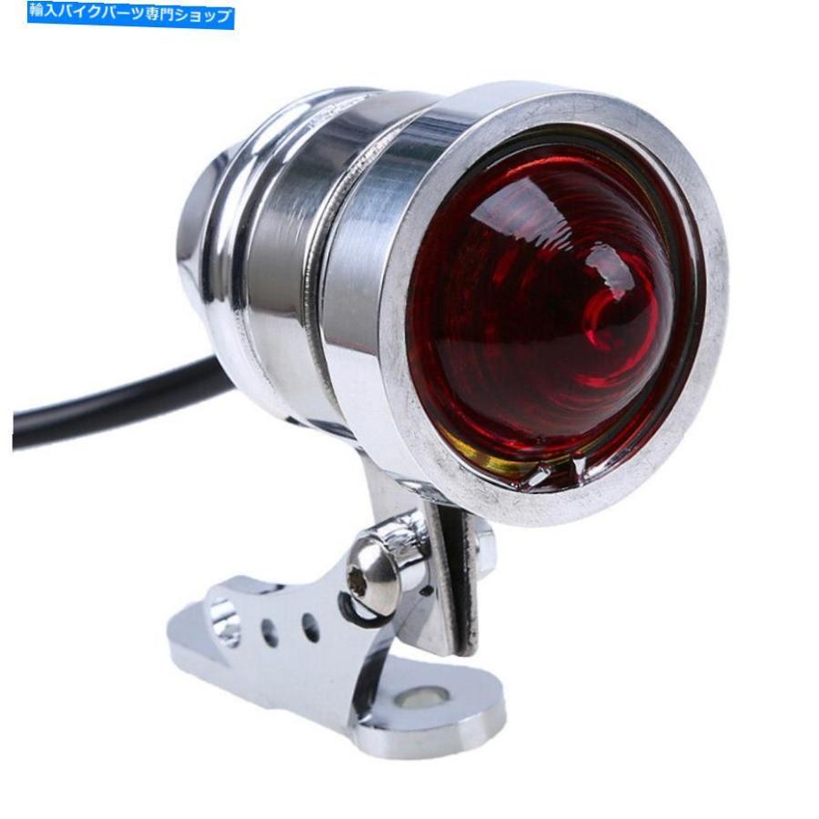 テールライト BMW F650のためのナンバープレートマウントホルダー6mmの12Vオートバイの赤いテールライト 12V Motorcycle Red Tail Light with License