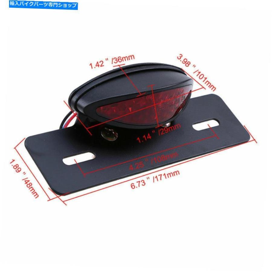 テールライト Harley DynaのためのドットモーターATVブレーキTaillight 12Vリアブレーキライトアセンブリ DOT Motor ATV Brake Taillight 12V Rear Br_2
