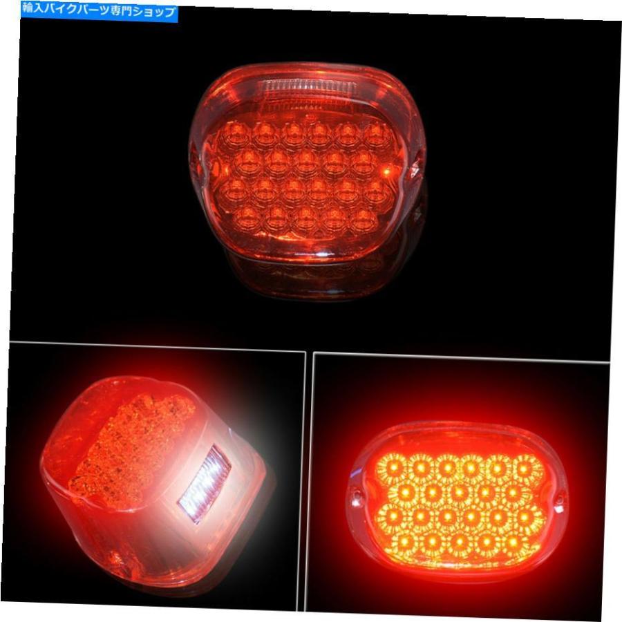 テールライト 22 LEDレッドテールブレーキストップライトフィットハーレーツーリング1999-2008 Sportster 1999-Up 22 LED Red Tail Brake Stop Light