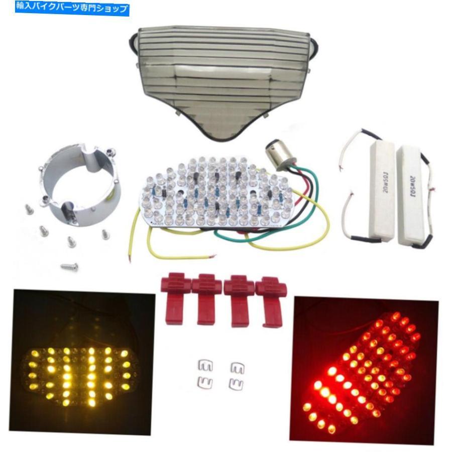 テールライト ヤマハFZ6 Fazer 600 Smoke 2004のテールライトレッドブレーキターンシグナル Tail Light Red Brake Turn Signals For Yamaha Fz6 Fazer