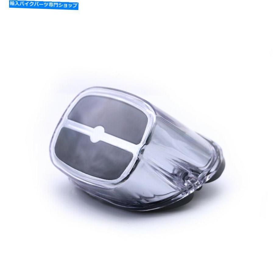 テールライト Harley XL FLSTC用クロムLEDブレーキテールライトライセンサープレートランプのオートバイ Chrome LED Brake Tail Light License Plate