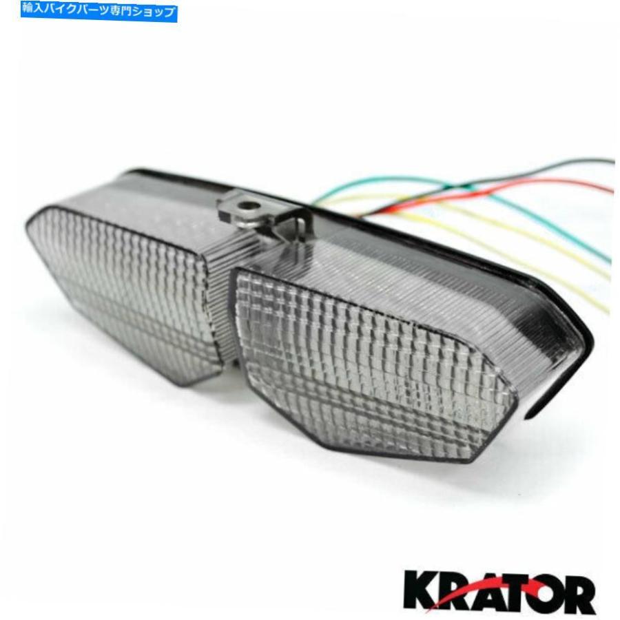 テールライト 2004年YAMAHA YZF R6 YZF-R6のターン信号と統合された煙LEDテールライト Smoke LED Tail Light Integrated with Turn Signals For 2004_1