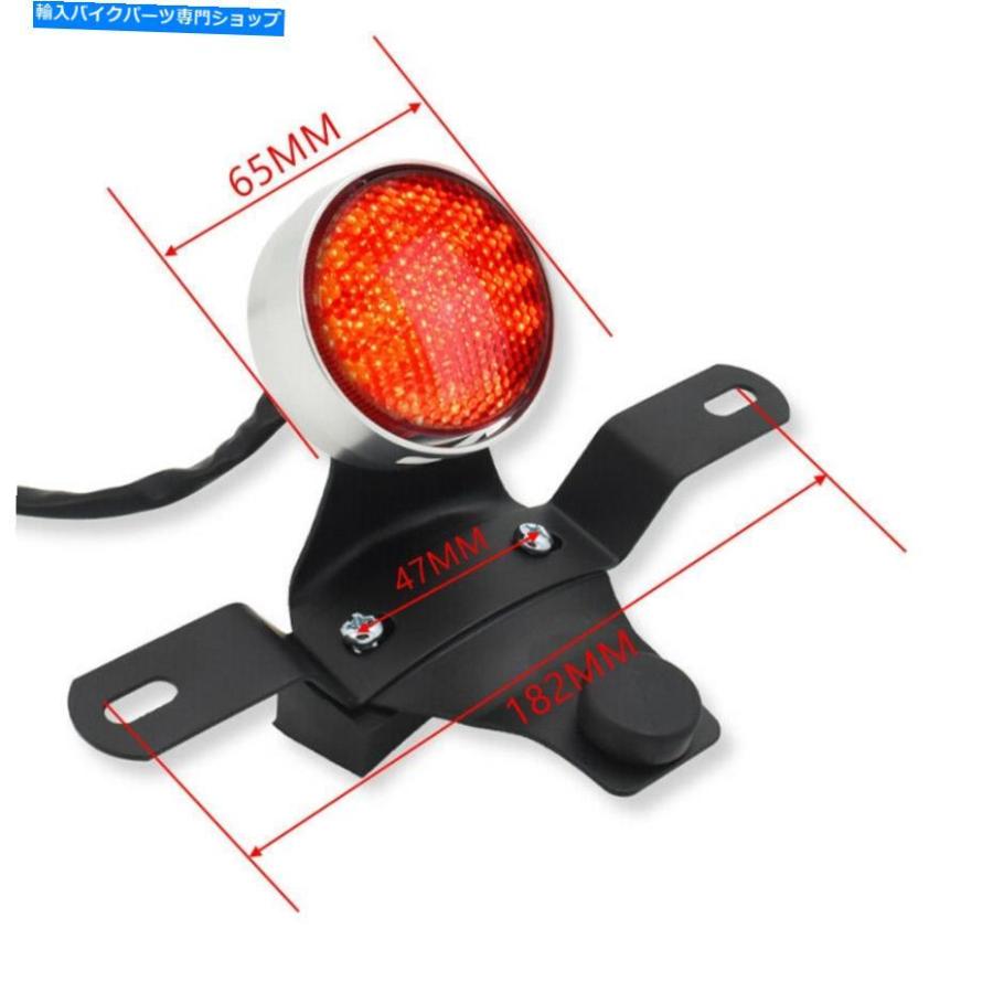 テールライト 12VスクーターLEDテールライトリアブレーキ/ナンバープレート/ターン信号統合ランプ 12V Scooter LED Tail Light Rear Brake/License Pl