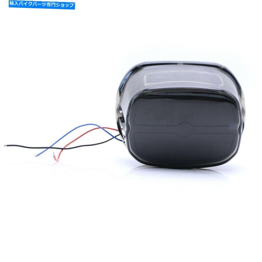 テールライト ハーリーダイナ用オートバイ煙レンズLEDブレーキテールライトW /ナンバープレートランプ Motorcycle Smoke Lens LED Brake Taillight w/