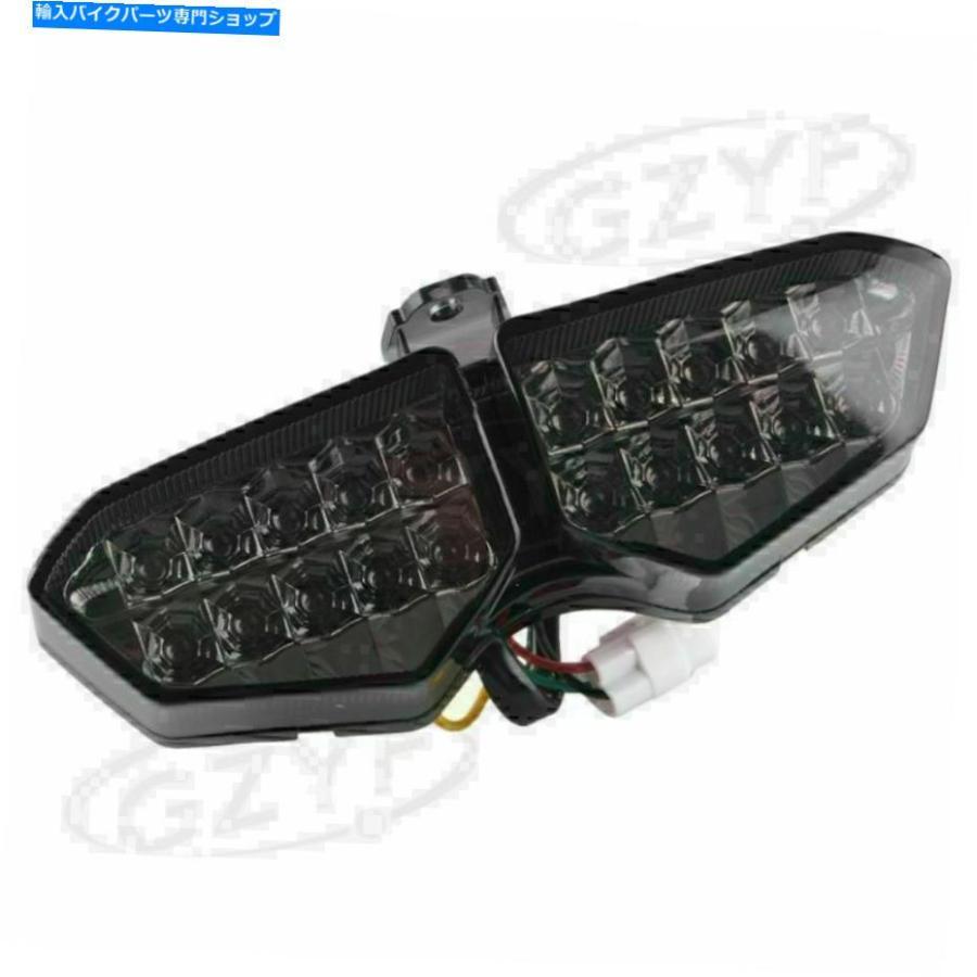 テールライト ヤマハYZF R6 2003-2005 R6S 2006-2009のための黒いLEDブレーキテールライトターン信号 Black LED Brake Tail Light Turn Signal for Ya