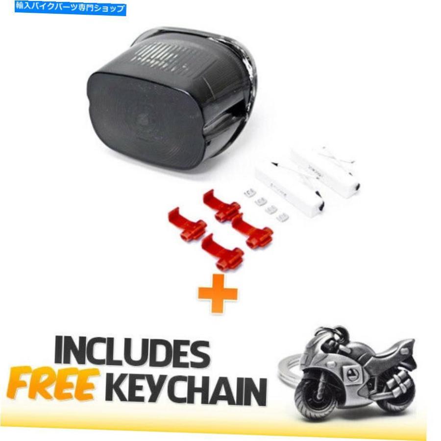 テールライト 1996 - 2008年ハーレーダビッドソン+ Sportbike Keychainのための煙LED統合タレイト Smoke LED Integrated Taillight For 1996-2008 Har