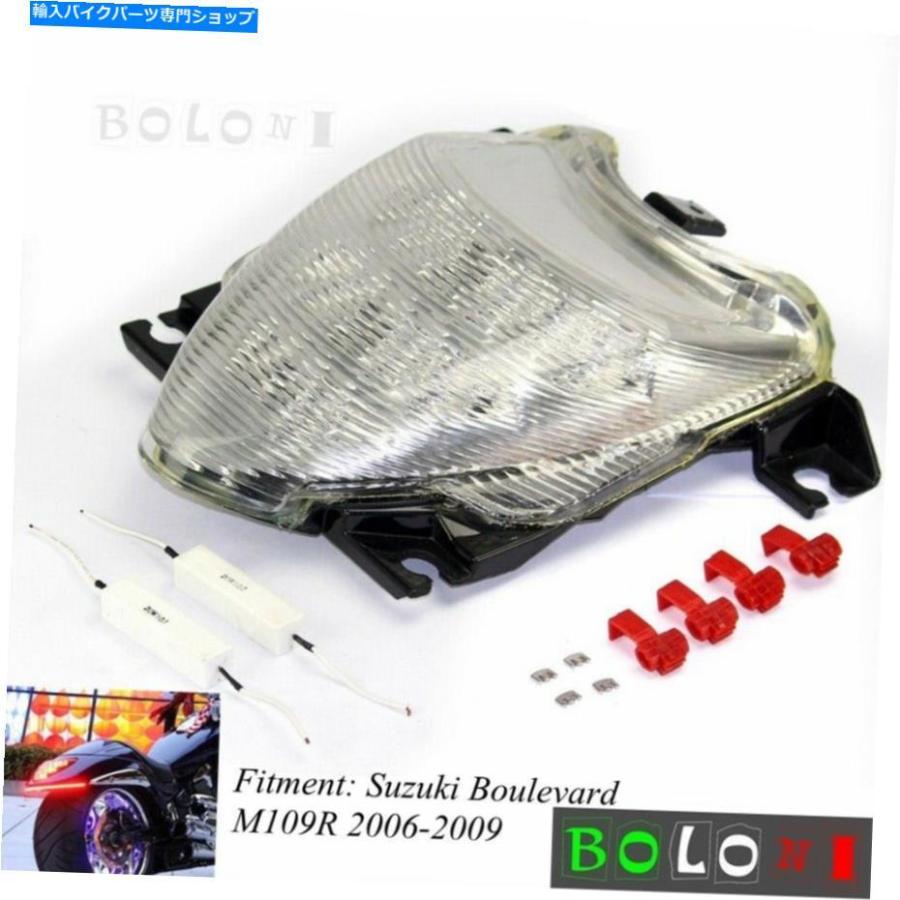 テールライト 鈴木Boulevard M109R 2006-2009のための統合LEDターン信号ブレーキテールライト Integrated LED Turn Signal Brake Tail Light for Suzu