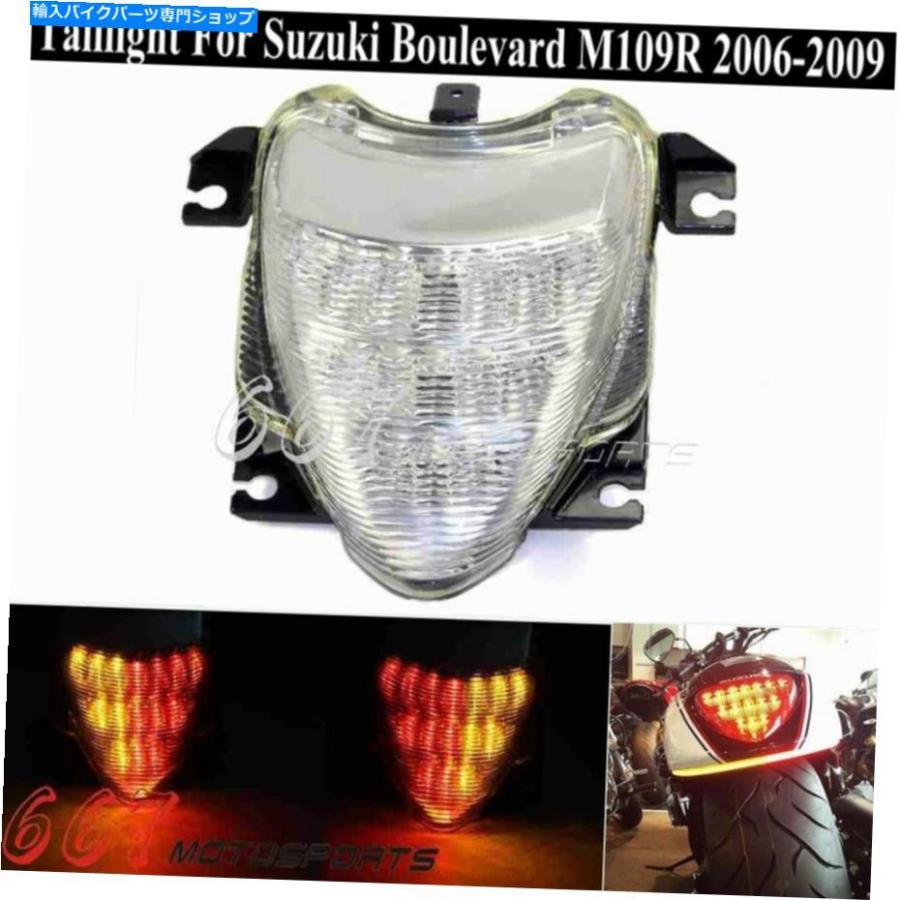 テールライト 鈴木Boulevard M109R 2006-2009のためのクリアレンズLEDテールブレーキターン信号ライト For Suzuki Boulevard M109R 2006-2009 Clear L
