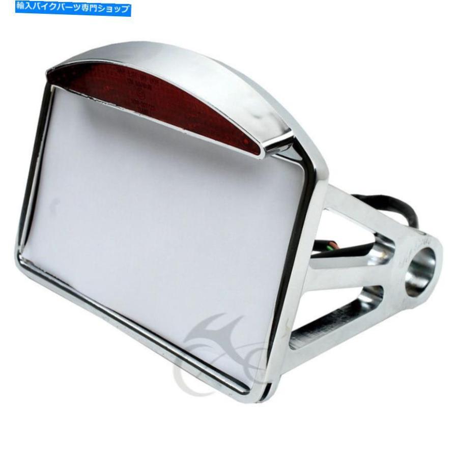 テールライト Harley Sportster Dyna Softailカスタムのための新しいLEDライセンスプレートテールライトフィット New LED LICENSE PLATE TAIL LIGHT F_1