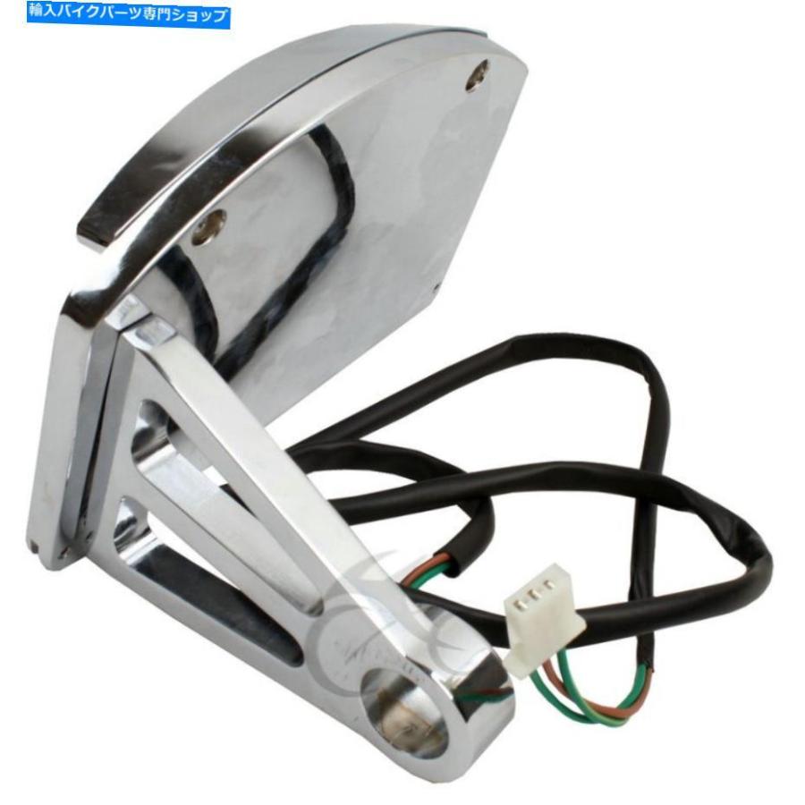 テールライト Harley Sportster Dyna Softailカスタムのための新しいLEDライセンスプレートテールライトフィット New LED LICENSE PLATE TAIL LIGHT F_2