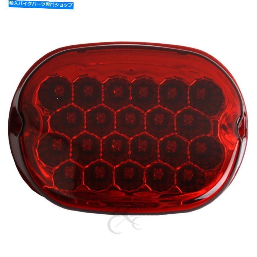 テールライト 赤いLEDテールブレーキライトフィットハーレースポーツスターXL DYNAグライドFXD 1999-2003 01 Red LED Tail Brake Light Fit For Harle_1