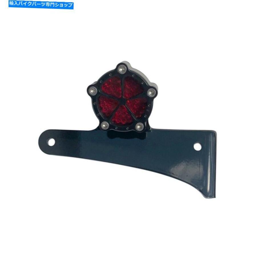 テールライト フォグサイドマウントテールライトライセンスプレートブラックトラス1インチの車軸 Forge Side Mount Tail Light License Plate BLACK T