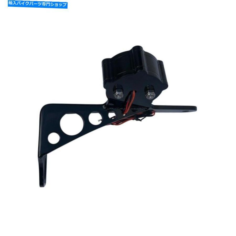 テールライト フォグサイドマウントテールライトライセンスプレートブラックトラス1インチの車軸 Forge Side Mount Tail Light License Plate BLACK T_2