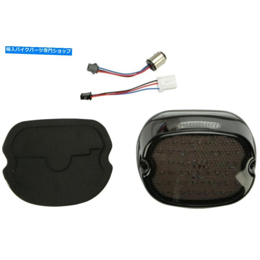 テールライト ハードドライブロープロファイルLEDリアテールライトスモークレンズハーリーロッカーC 2008-2011 Harddrive Low Profile LED Rear Tail