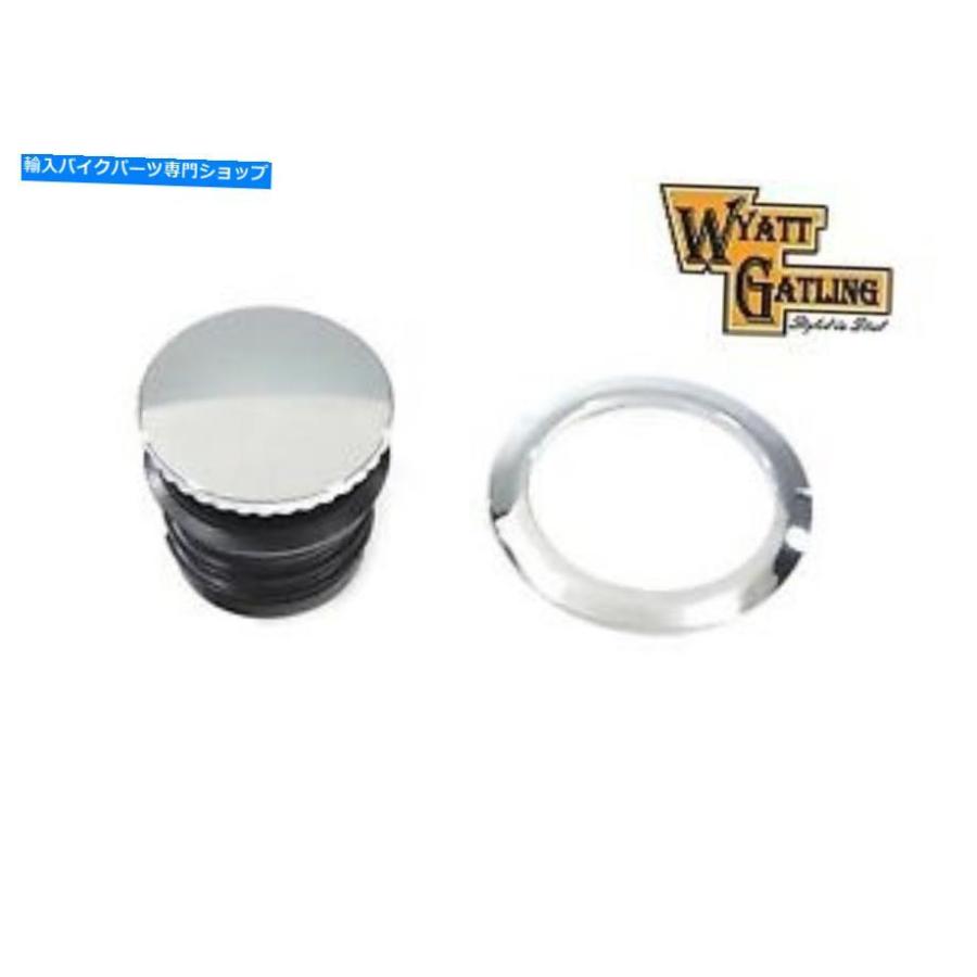 Cycle Standard Domed Slim Chrome Screw-In Harley Style Gas Cap