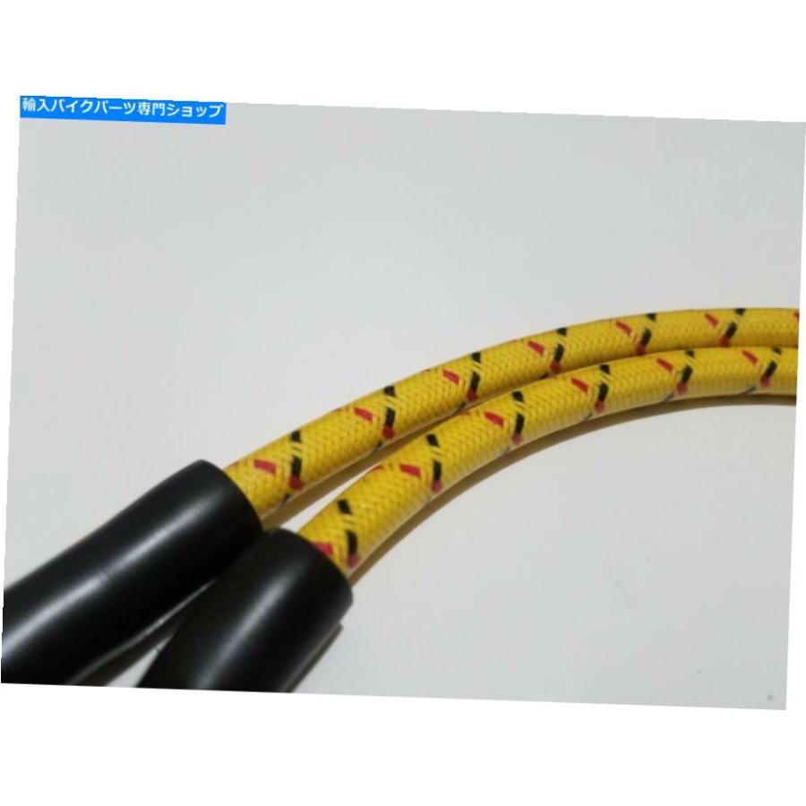 Cloth Spark Plug Wires Red Black Harley 95-03 Sportster 883 1200