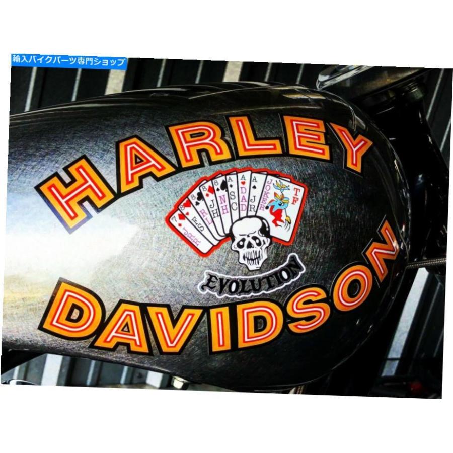 ハーレーダビィットソン タンクデカールHALRAYDAVIDSON Gas Tank ハーレーダビッドソンとマールボロマンFXRガスタンク