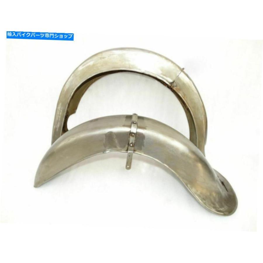 Front Fender ビンテージBMW R71オートバイ（REPRO）のための生の前部と後部マッドガードのフェンダーセット Raw Front And Rear Mudguard Fender Set