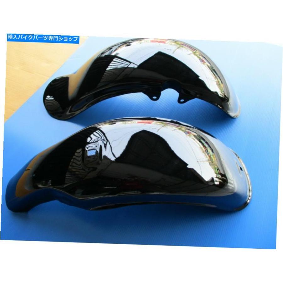 Front Fender ヤマハチャッピーLB50 LB80ブラックフロント&リア Front Fender ヤマハチャッピーLB50 LB80ブラックフロント&リア