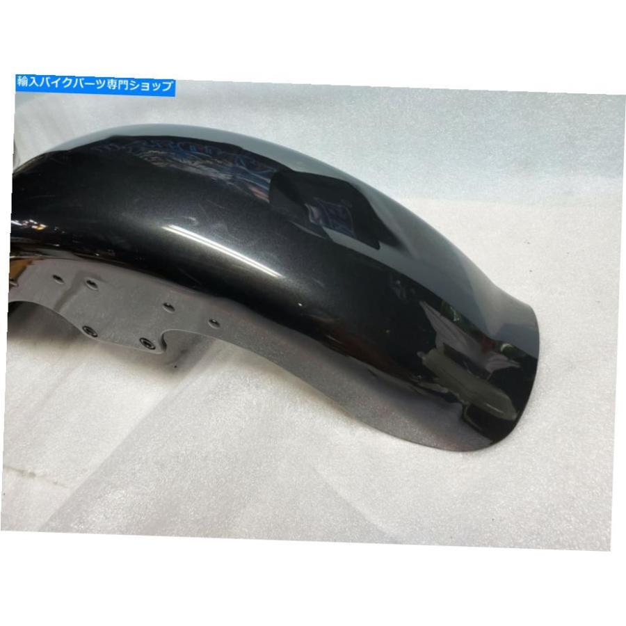 Front Fender ニューブラックパールフロントフェンダーハーリーファットボーイFLSTFバーグストライプOEMファクトリーペイント！ New Black Pearl Fronの画像